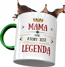 Zöld Bögre Anyák napjára Nyomtatott fényképpel