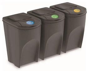 PROSPERPLAST SORTIBOX hulladékgyűjtőkészlet, 3x35l