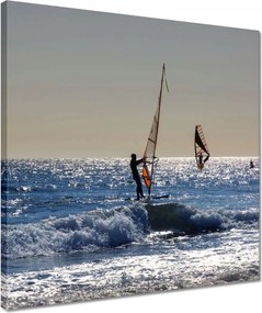 Vászonkép 40x40 Szörfözés Atlanti-óceán Víz