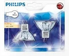 Philips halogén fényszóró izzó 2 db GU5.3 12 V 35w
