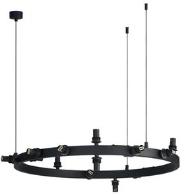 AZZARDO 5875 BUBBLES ROUND Modern Függesztett Lámpa Fekete G9 IP20