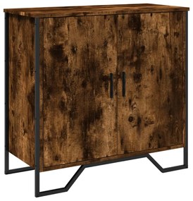 sonoma tölgy színű szerelt fa tálalószekrény 78 x 35,5 x 74,5cm