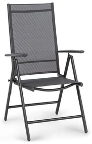 London Lite, összecsukható szék, 56,5 x 107 x 68 cm, ComfortMesh, alumínium