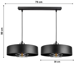 Csillár zsinóron VEST 2xE27/60W/230V
