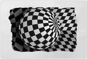 Poszterek 90x60 Absztrakt fekete-fehér