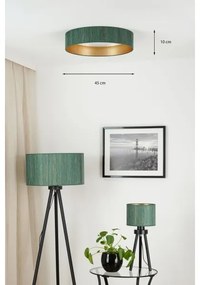 Brilagi - LED mennyezeti lámpa BOSTON ROLLER LED/24W/230V Ø45 cm zöld/arany