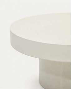 Beton kerek kerti dohányzóasztal ø 90 cm Aiguablava – Kave Home