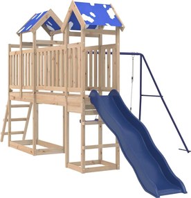 vidaXL tömör fenyőfa kültéri játszószett