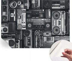 Öntapadós fotótapéta Nappaliba és Hálószobába Retro rádió 208x146 cm