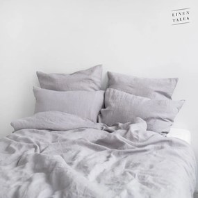 Világosszürke egyszemélyes len ágyneműhuzat 140x200 cm Light Grey – Linen Tales
