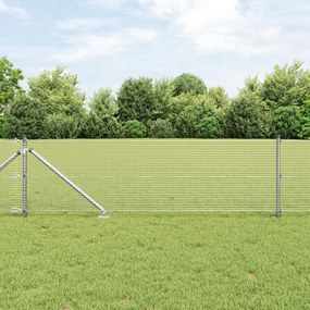 Horganyzott Háló Kerítés 13 Cölöp 0.5x100 m Horganyzott Acélból
