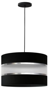 Csillár zsinóron HELEN 1xE27/15W/230V fekete