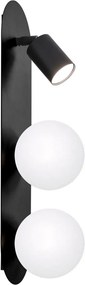 KAJA K-5481 ARIES Fekete Színű Fali Lámpa 3xGU10 + G9 10W IP20