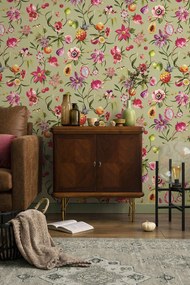 Holden Decor Wanderlust Tropica zöld gyümölcsös vlies tapéta – 92110
