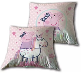 Peppa malac Unicorn párna, díszpárna 35x35 cm