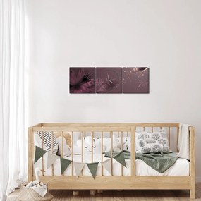 A pillangó virágának képe (órával) (90x30 cm)
