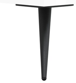 fehér magasfényű szerelt fa TV-szekrény 150x30x50 cm