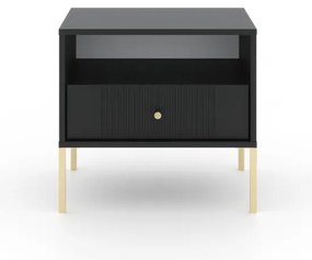 Éjjeliszekrény Fekete Színben. ISEO IS06