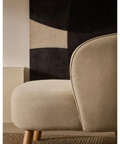 Krémszínű zsenília fotel Ulit – Kave Home