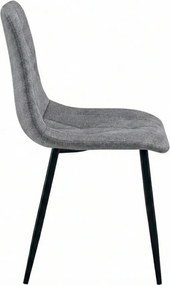 LIBRA PLATINUM GREY szürke szék fekete lábakkal