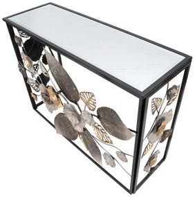 Fekete konzolasztal 42x112 cm Glam Dark – Mauro Ferretti