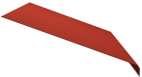 narancssárga és barna vászon napellenző tető 500 x 300 cm