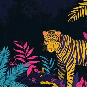 Poszter 70x70cm Tigris a szakadĂĄsban