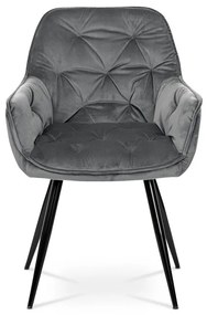 Szürke Bársony Étkezőszék. DCH-421 GREY4