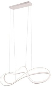 Fehér LED függőlámpa fém búrával Nala – Trio Select