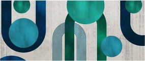 Kép - Vonalak és kör alakzatok (120x50 cm)