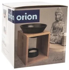 Orion BLACK aromalámpa porcelán/bambusz