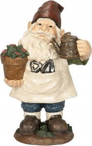 Törpe Dekorációs Figura 32cm Őszi Karácsonyi Erkély Kert