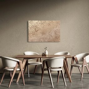 Kép - Rajzolt virágok (90x60 cm)