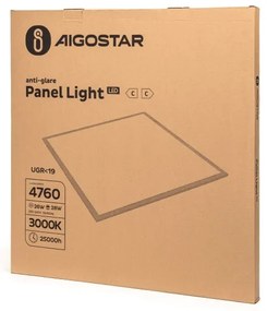 Aigostar - LED felületre szerelhető panel LED/28W/230V 3000K 59,5x59,5 cm