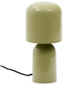 Zöld asztali lámpa fém búrával (magasság 28 cm) Monze – Kave Home