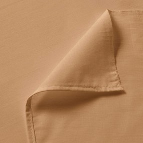 Goldea sima pamut lepedő - őszi barna 140 x 240 cm