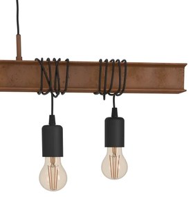 Eglo 49859 - Csillár zsinóron TOWNSHEND 4 6xE27/60W/230V