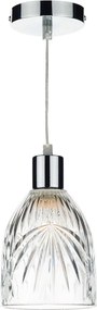 DAR LIGHTING MOT6508 MOTIF Egyágú Függesztett Lámpa Üveg IP20