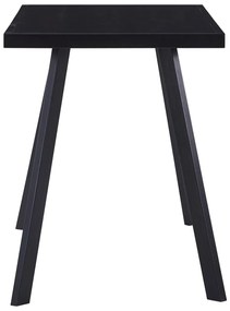 Fekete edzett üveg étkezőasztal 120 x 60 x 75 cm