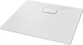 vidaXL fehér SMC zuhanytálca 90 x 80 cm