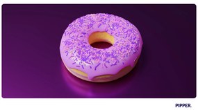 PIPPER. Öntapadós textiltapéta "Donuts 3"