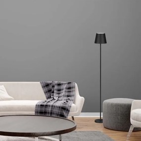 LED Dimmelhető újratölthető állólámpa 3in1 LED/4W/5V 4400 mAh 3000K IP54 fekete