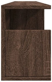 barna tölgy színű szerelt fa fali szekrény 100 x 20 x 30 cm