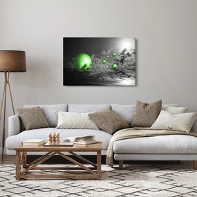 Zöld absztrakt gömbök képe (90x60 cm)
