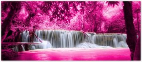Fotótapéta flizelina 211x91 Rózsaszín vízesés