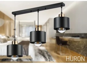 Csillár zsinóron 3xE27/35W/230V fekete/arany