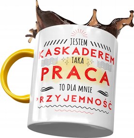 Sárga Bögre Kaszkadőrnek A munka öröm a fényképes nyomtatással