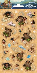 Disney Vaiana Ready csillámos matrica