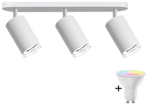 Polux LED RGBW dimmelhető fürdőszobai spotlámpa TURYN 3xGU10/6,5W/230V IP44 fehér LEDSA1910