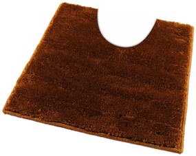 Fürdőszoba-szőnyeg UNI COLOR Sötétbarna - Sötétbarna  / 50 x 50 cm WC kagyló elé, kivágással